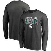 Michigan State Spartans Fanatics Branded Square Up Long Sleeve T-Shirt - Charcoal