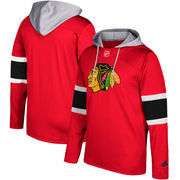 Chicago Blackhawks adidas Silver Jersey Pullover Hoodie - Red
