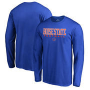 Boise State Broncos Fanatics Branded True Sport Football Long Sleeve T-Shirt - Royal