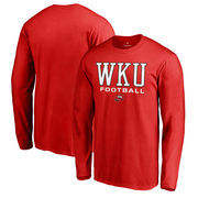 Western Kentucky Hilltoppers Fanatics Branded True Sport Football Long Sleeve T-Shirt - Red