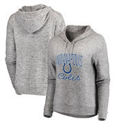Indianapolis Colts NFL Pro Line by Fanatics Branded Women's Cozy Steadfast Pullover Hoodie – Heathered Gray
