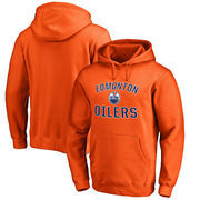 Edmonton Oilers Fanatics Branded Victory Arch Fleece Pullover Hoodie - Orange