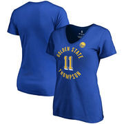 Klay Thompson Golden State Warriors Fanatics Branded Women's Notable Name & Number V-Neck T-Shirt - Royal