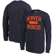 Denver Broncos NFL Pro Line by Fanatics Branded Youth Showtime Wide Arch Long Sleeve T-Shirt - Navy