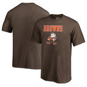 Cleveland Browns NFL Pro Line by Fanatics Branded Youth Vintage Team Lockup T-Shirt - Brown