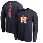 Justin Verlander Houston Astros Fanatics Branded Backer Long Sleeve T-Shirt – Navy