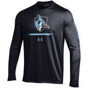 Johns Hopkins Blue Jays Under Armour Tech Long Sleeve Performance T-Shirt - Black