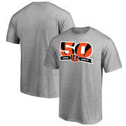 Cincinnati Bengals NFL Pro Line by Fanatics Branded 50th Anniversary T-Shirt - Heathered Gray