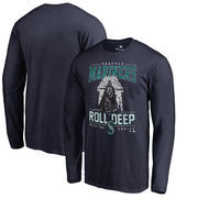 Seattle Mariners Fanatics Branded Roll Deep with the Empire Long Sleeve T-Shirt - Navy