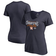 Houston Astros Fanatics Branded Women's 2017 American League Champions Homer V-Neck T-Shirt - Navy