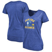 Golden State Warriors Fanatics Branded Women's Star Wars Alliance Tri-Blend T-Shirt - Royal