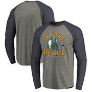 Utah Jazz Fanatics Branded Star Wars Alliance Tri-Blend Long Sleeve T-Shirt - Heathered Gray