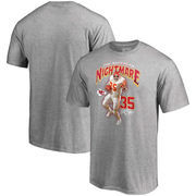 Christian Okoye Kansas City Chiefs NFL Pro Line by Fanatics Branded Nigerian Nightmare T-Shirt – Gray