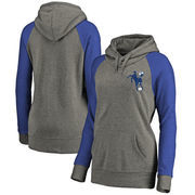 Indianapolis Colts NFL Pro Line by Fanatics Branded Women's Plus Sizes Vintage Lounge Pullover Hoodie - Heathered Gray