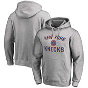 New York Knicks Fanatics Branded Victory Arch Pullover Hoodie - Heathered Gray