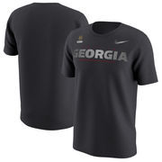 Georgia Bulldogs Nike 2017 College Football Playoff Bound Wordmark T-Shirt – Anthracite