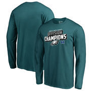 Philadelphia Eagles NFL Pro Line by Fanatics Branded 2017 NFC East Division Champions Long Sleeve T-Shirt – Midnight Green