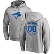 Toronto Blue Jays Fanatics Branded Personalized RBI Pullover Hoodie - Heathered Gray