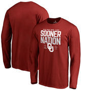 Oklahoma Sooners Fanatics Branded College Football Playoff 2018 Rose Bowl Bound Delay Long Sleeve T-Shirt – Crimson