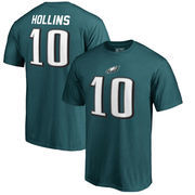 Mack Hollins Philadelphia Eagles NFL Pro Line by Fanatics Branded Authentic Stack Name & Number T-Shirt – Midnight Green