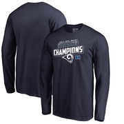 Los Angeles Rams NFL Pro Line by Fanatics Branded 2017 NFC West Division Champions Long Sleeve T-Shirt – Navy