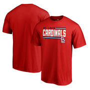 St. Louis Cardinals Fanatics Branded Onside Stripe T-Shirt - Red