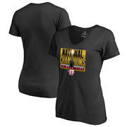 Alabama Crimson Tide Fanatics Branded Women's College Football Playoff 2017 National Champions Pass V-Neck T-Shirt – Black