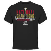 Alabama Crimson Tide College Football Playoff 2017 National Champions Trophy T-Shirt – Black
