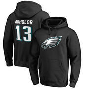 Nelson Agholor Philadelphia Eagles NFL Pro Line by Fanatics Branded Player Icon Name & Number Pullover Hoodie – Black