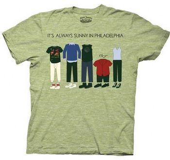 It's Always Sunny in Philadelphia Outfits Light Green Adult T-shirt