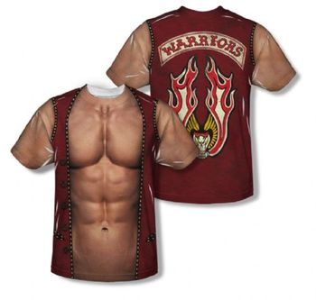 The Warriors Gang Vest Front & Back Sublimation Print Adult Costume T-Shirt
