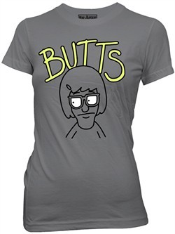 Bob's Burgers Shirt Juniors Butts Graffiti Adult Asphalt Tee T-Shirt