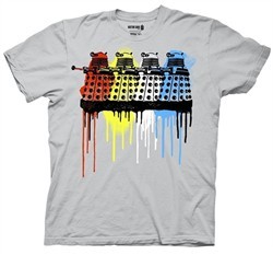 Dr Doctor Who Shirt Rainbow Daleks