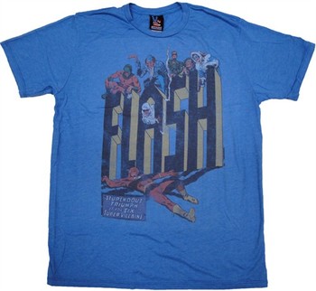 The Flash Boy's Superspeed Cracked Logo Design T-Shirt 