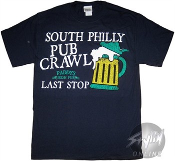 It's Always Sunny In Philadelphia Pub Crawl T-Shirt