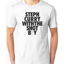 Steph Curry With The Shot Boy [With 3 Sign] Black Unisex T-Shirt