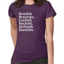 Booth, Brennan, Castle, Beckett, Bishop, Dunham Women's T-Shirt