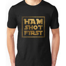Ham Shot First - Gold Unisex T-Shirt