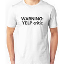 Warning Yelp Critic shirt - South Park, Eric Cartman Unisex T-Shirt
