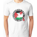 Free Palestine, with bloody Palestinian Flag Unisex T-Shirt