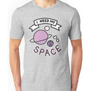 Introvert space galaxy awkward teen tumblr snapchat sticker print Unisex T-Shirt