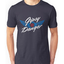 Gipsy Danger Distressed Logo in White Unisex T-Shirt