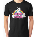 heavy metal parody funny unicorn rainbow Unisex T-Shirt