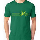 Bike Stripes Yellow Unisex T-Shirt