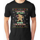 Cute I CAN'T FEEL MY FACE When I'm With You Shirt Funny Xmas Unisex T-Shirt