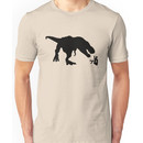 Jurassic Park T-rex Eats Man on Toilet Funny Unisex T-Shirt