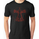 Vitruvian Pyramid Head (Red) Unisex T-Shirt
