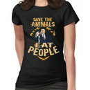 save the animals, EAT PEOPLE (6) Women's T-Shirt