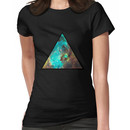 Green Galaxy Triangle Women's T-Shirt
