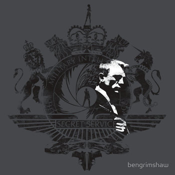 50th Anniversary James Bond Tee_Grunge effect by bengrimshaw
